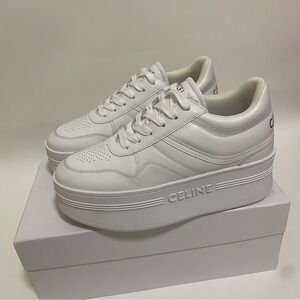 Celine White Platform Sneakers
